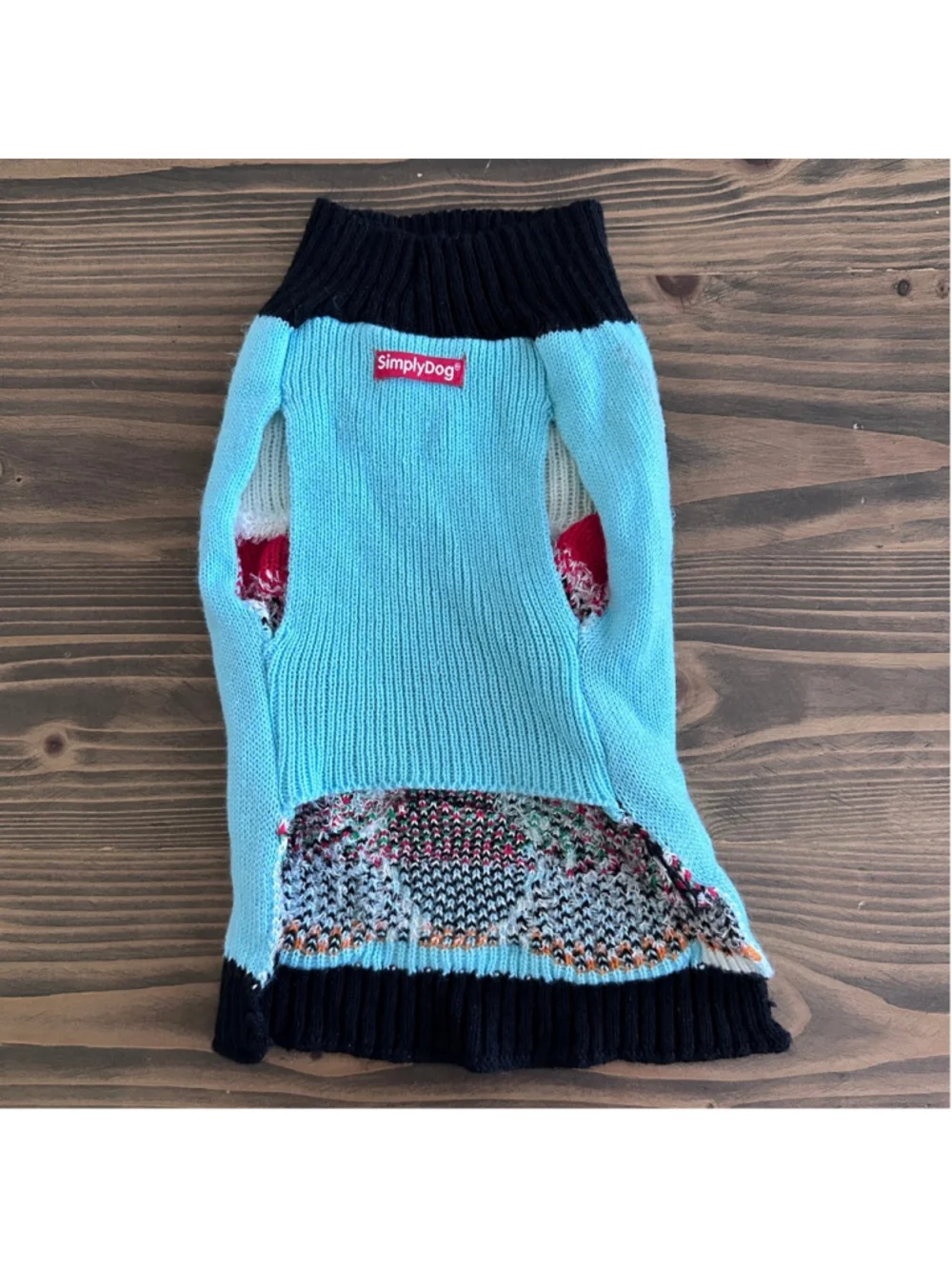 Dog Christmas Sweater Medium Penguin Santa Holiday Knit